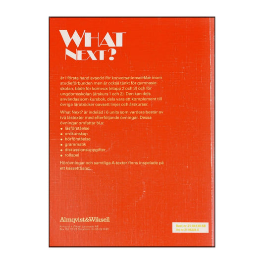 Peter Watcyn-Jones: What Next