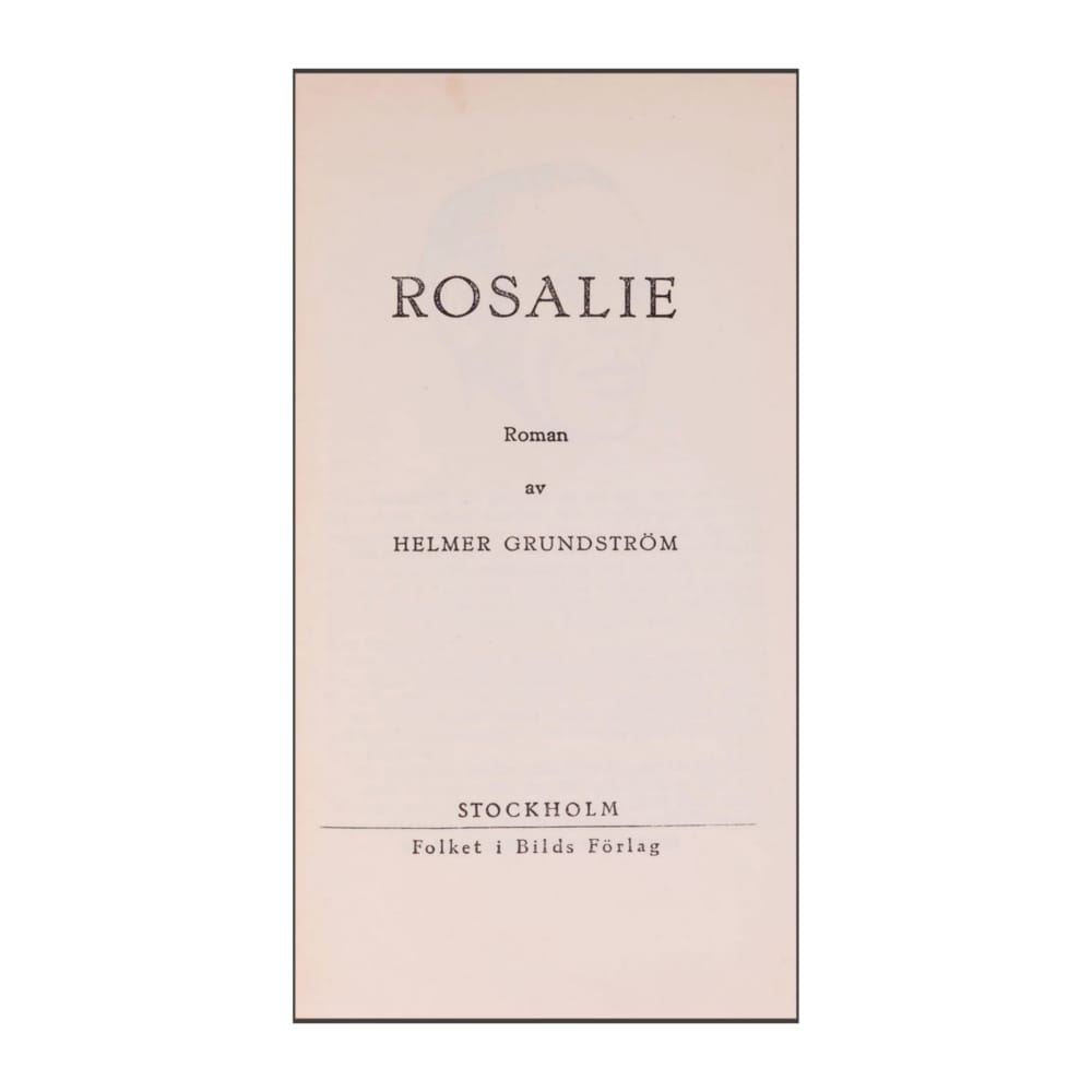Helmer Grundström: Rosalie