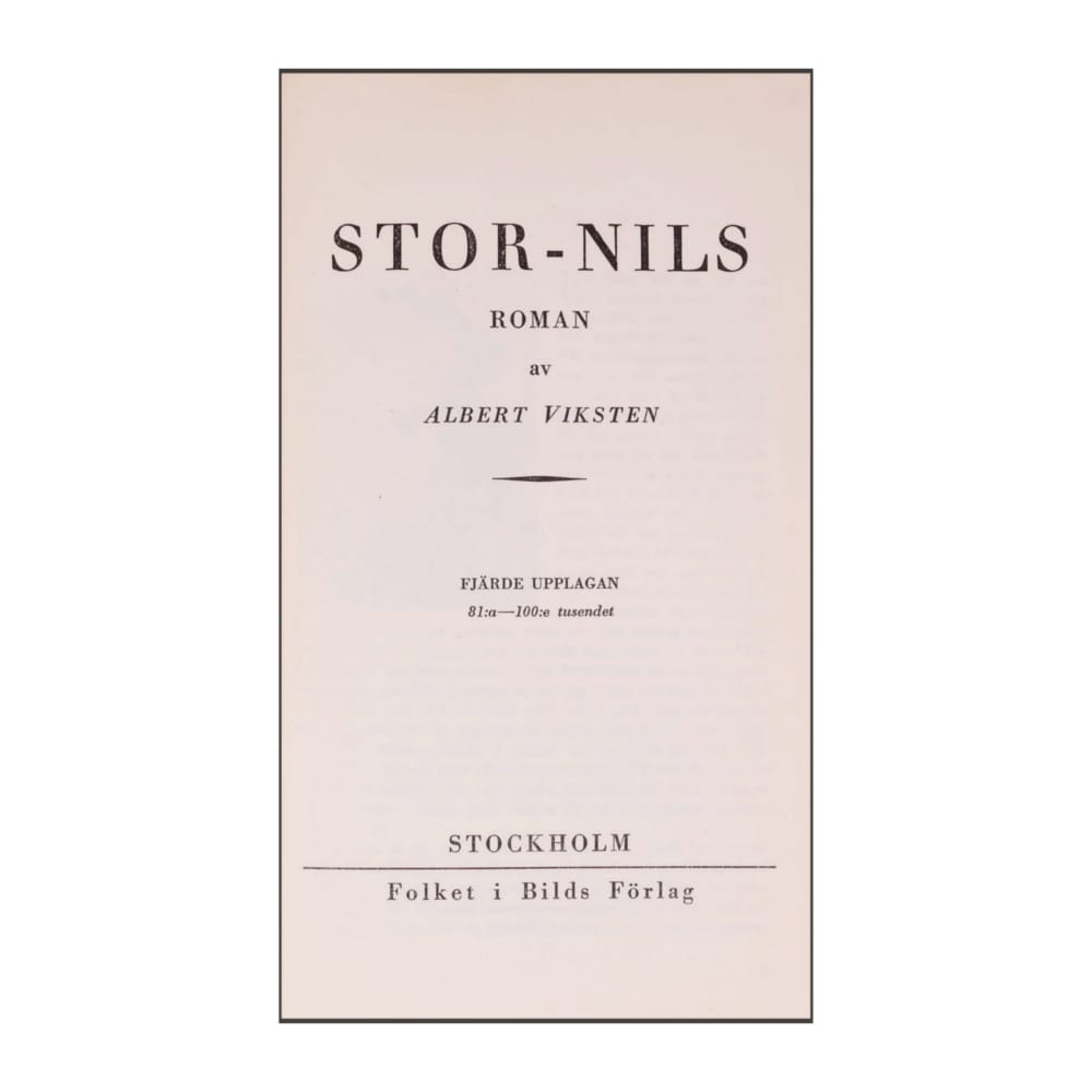 Albert Viksten: Stor-Nils