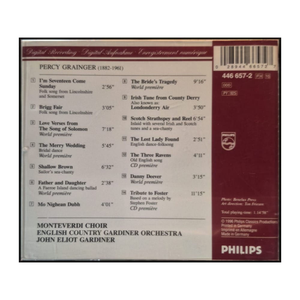 Percy Grainger: Londonderry Air - The Music Of Percy Grainger