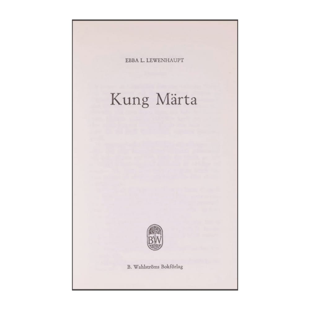 Ebba L. Lewenhaupt: Kung Märta