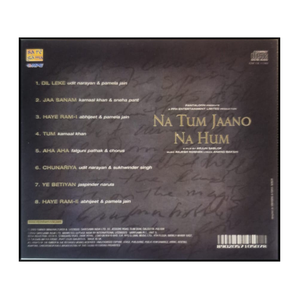 Na Tum Jaano Na Hum: Rajesh Roshan