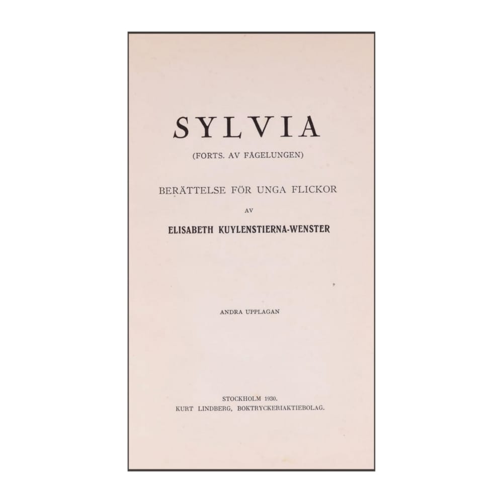 Elizabeth Kuylenstierna-Wenster: Sylvia