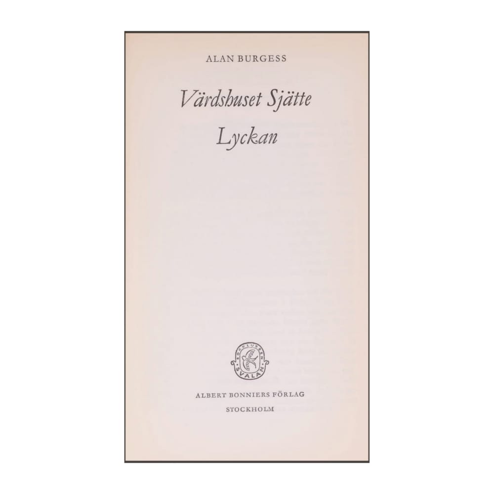 Alan Burgess: Värdshuset Sjätte Lyckan