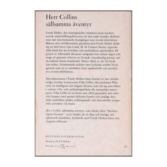 Frank Heller: Herr Collins Sällsamma Äventyr
