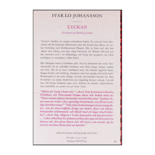 Ivar Lo-Johansson: Lyckan