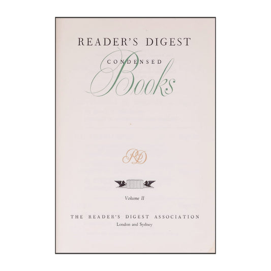 Reader'S Digest Condensed Books
