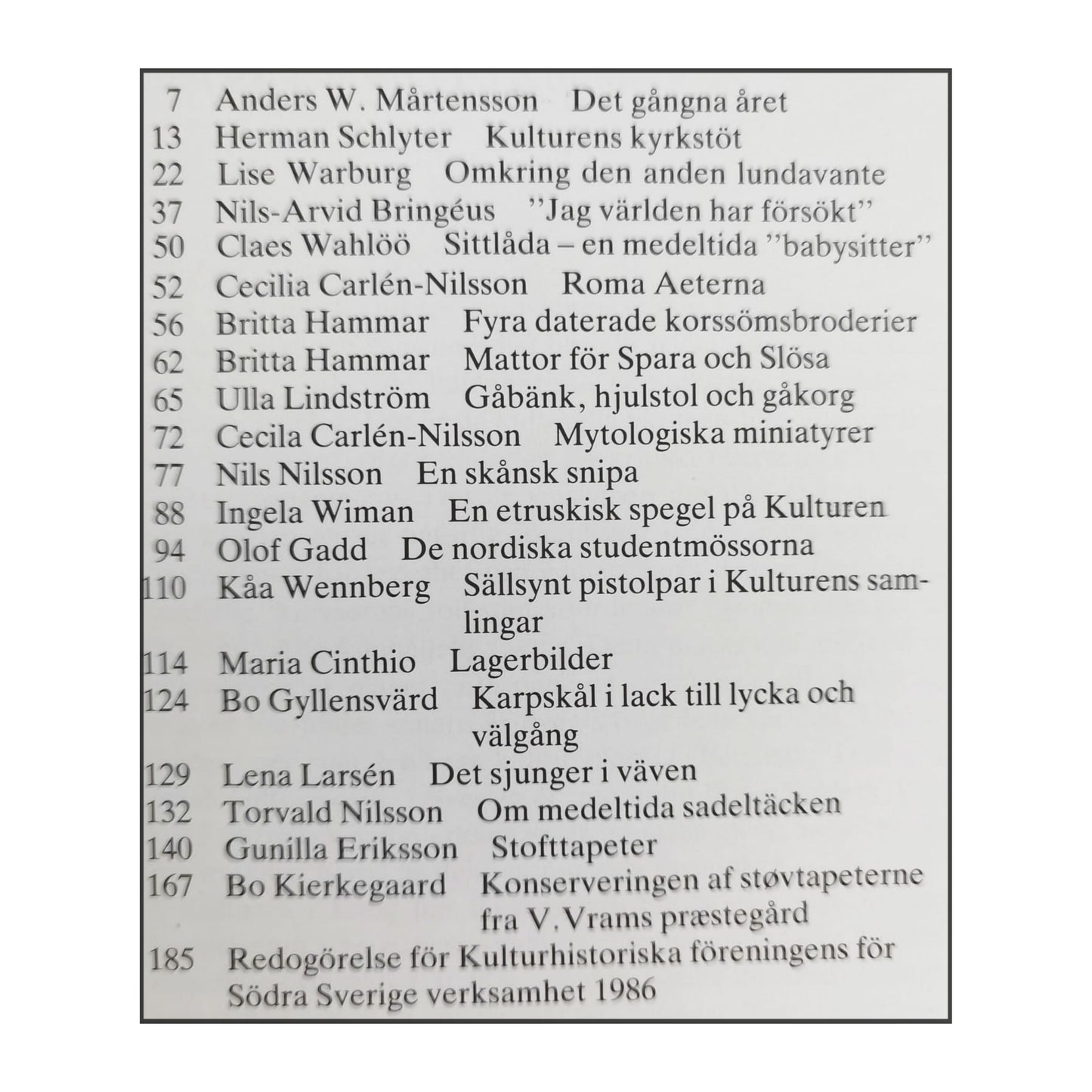 Kulturen 1986