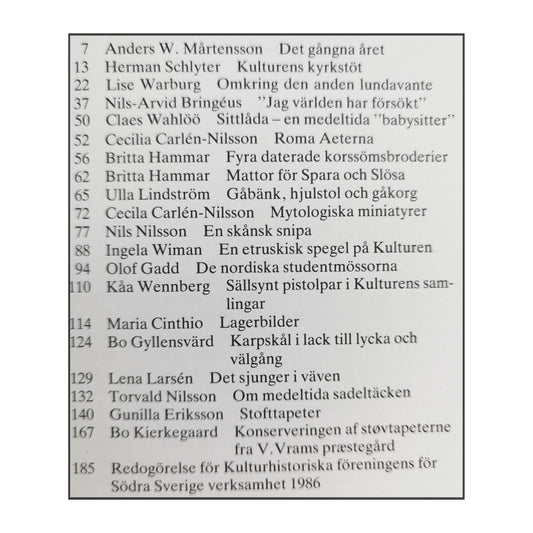 Kulturen 1986