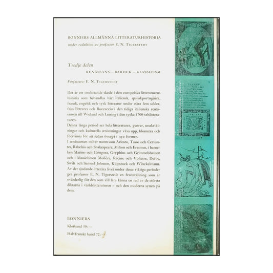 Bonniers Allmänna Litteraturhistoria: Renässans Barock Klassicism
