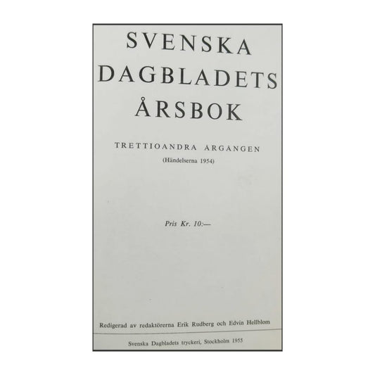 Svenska Dagbladets Årsbok 1954