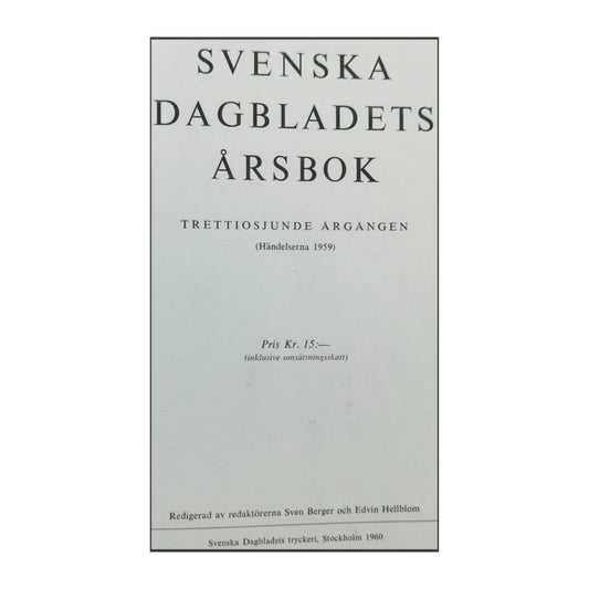 Svenska Dagbladets Årsbok 1959