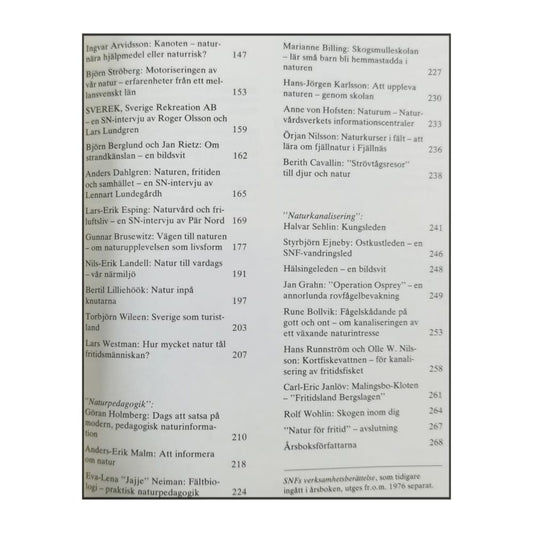 Snf 1978 Natur För Fritid