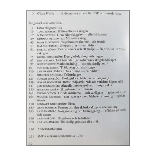 Snf 1973 Skogsbruk Och Naturvård