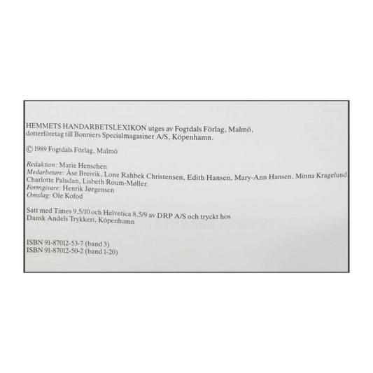 Hemmets Handarbeteslexikon 3