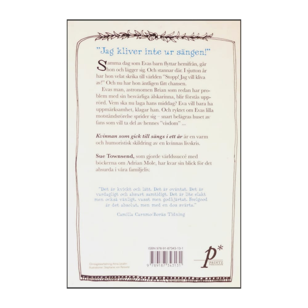 Sue Townsend: Kvinnan Som Gick Till Sängs I Ett År