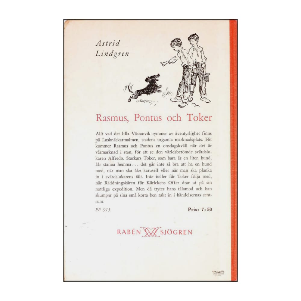 Astrid Lindgren: Rasmus Pontus Och Toker