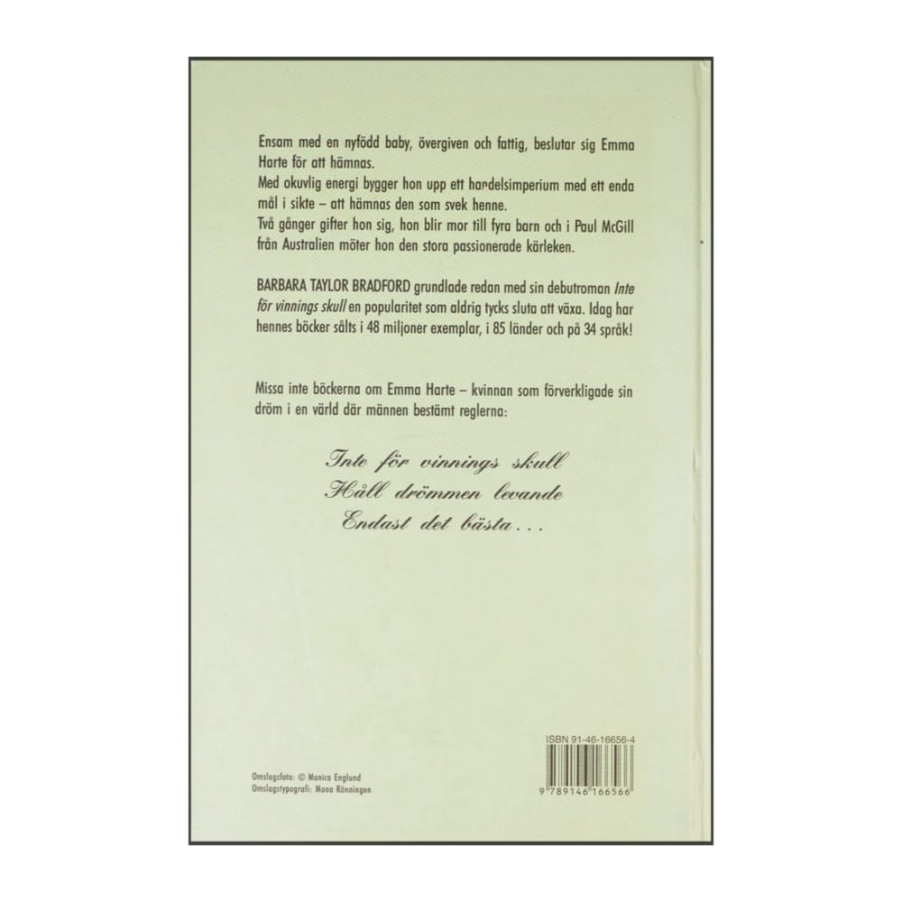 Barbara Taylor Bradford: Inte För Vinnings Skull