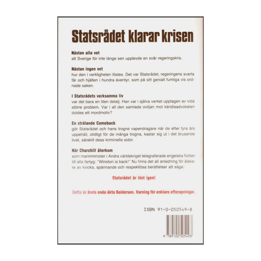 Bo Balderson: Statsrådet Klarar Krisen