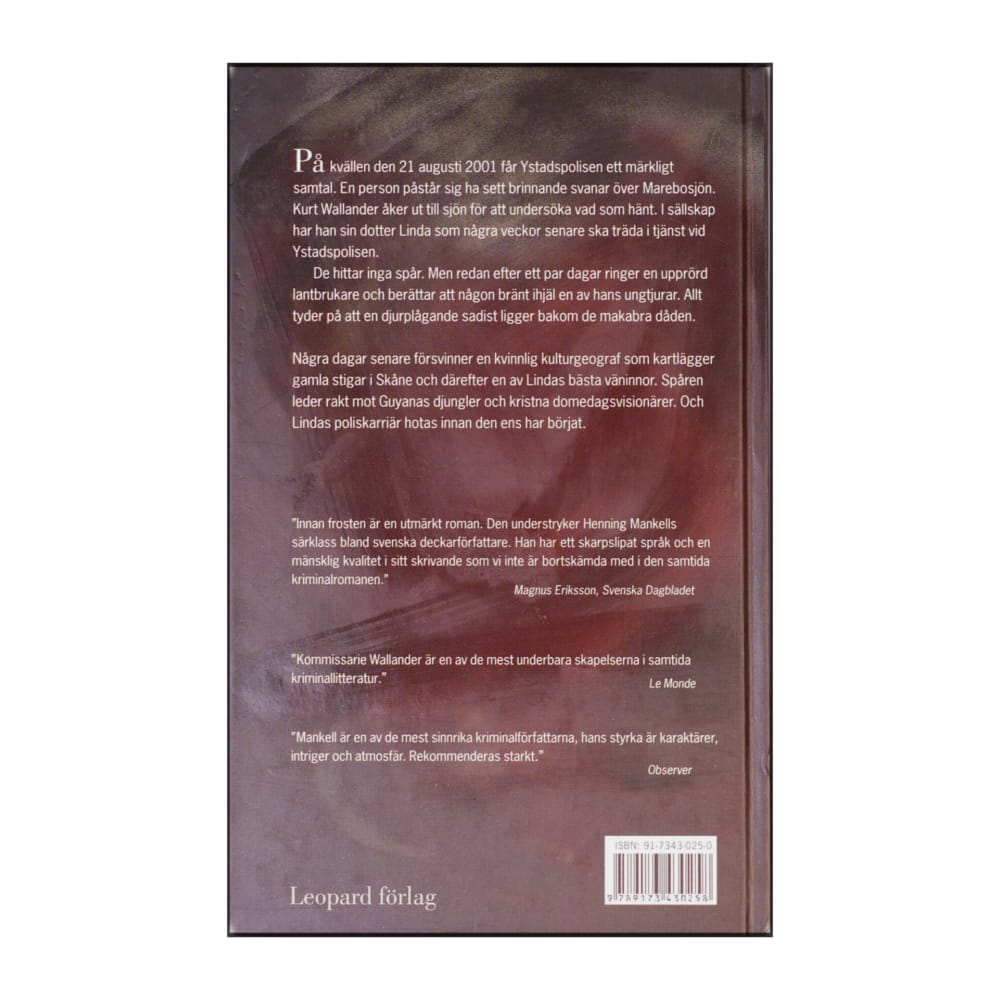 Henning Mankell: Innan Frosten