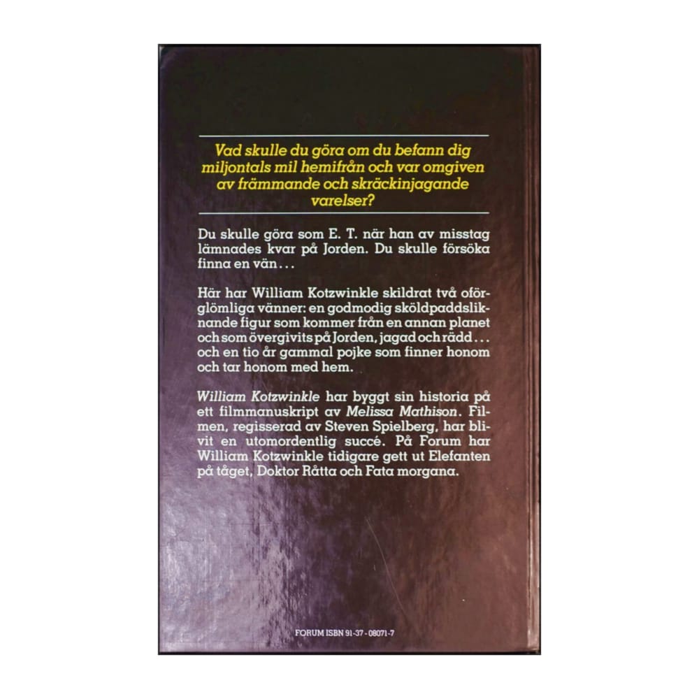 William Kotzwinkle: E.T.