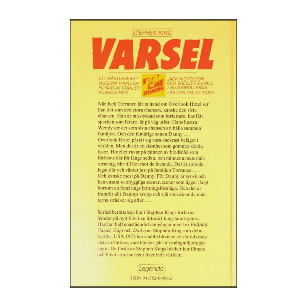 Stephen King: Varsel
