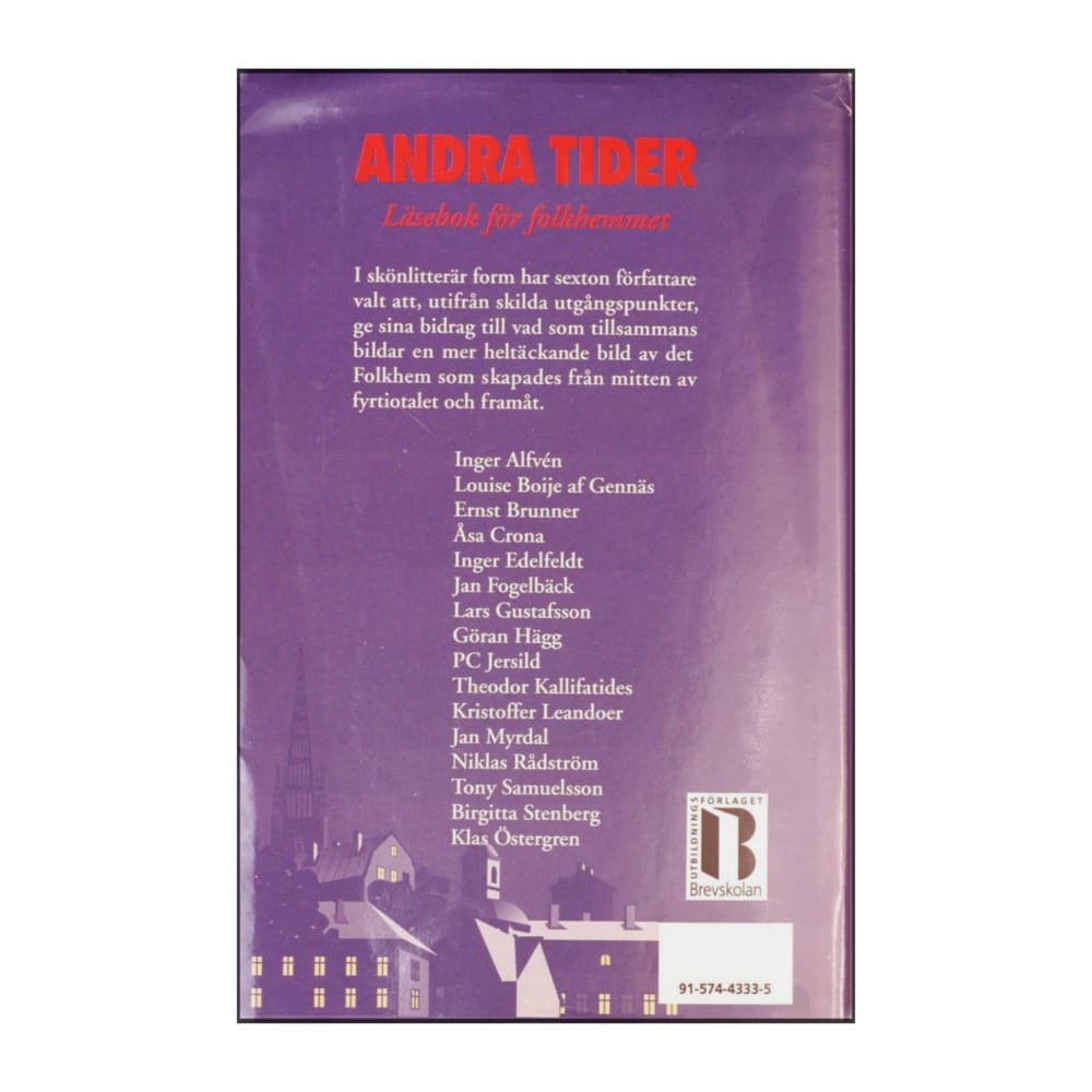 Andra Tider Novellantologi