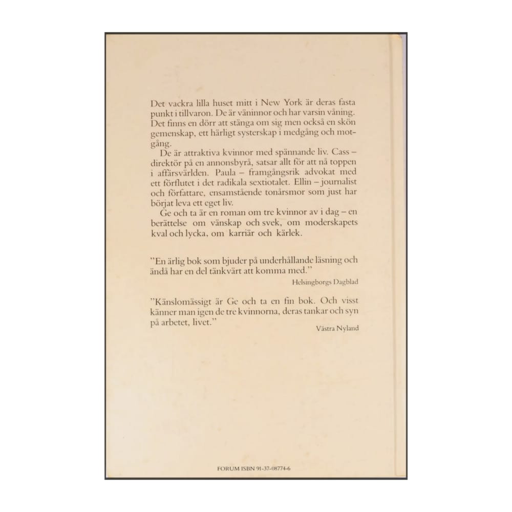 Jane Adams: Ge Och Ta