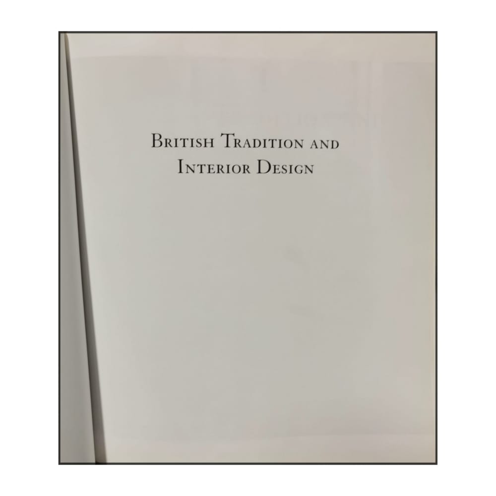British Tradition And Interior Design