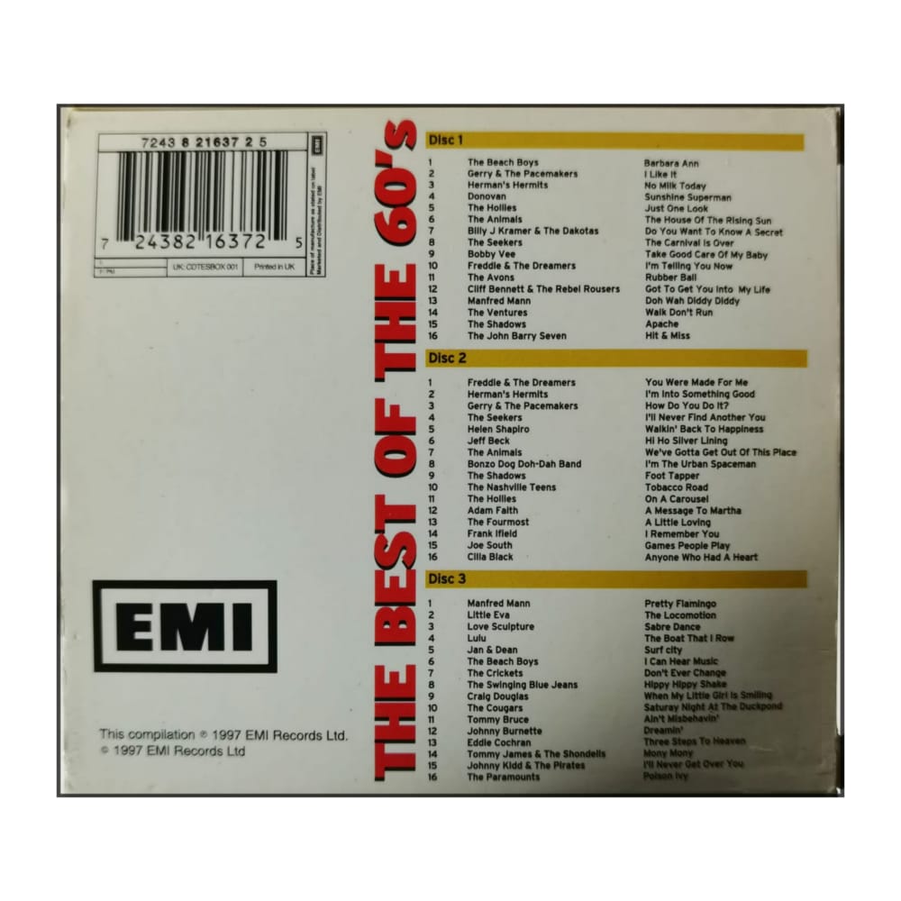 The Best Of The 60S: 48 Original Hits From The 1960S