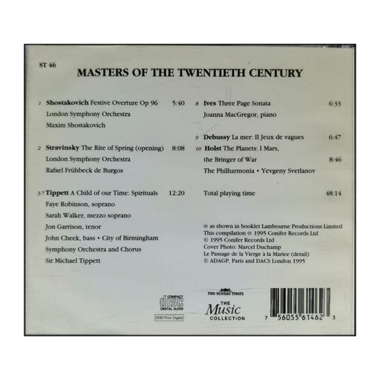 The Sunday Times: The Music Collection: Classical: Masters Of The 20Th Century