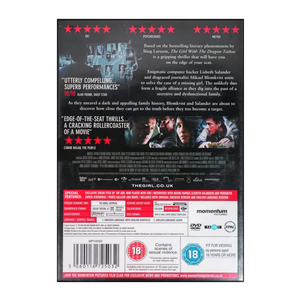 Dragon Tattoo: The Girl With The Dragon Tattoo