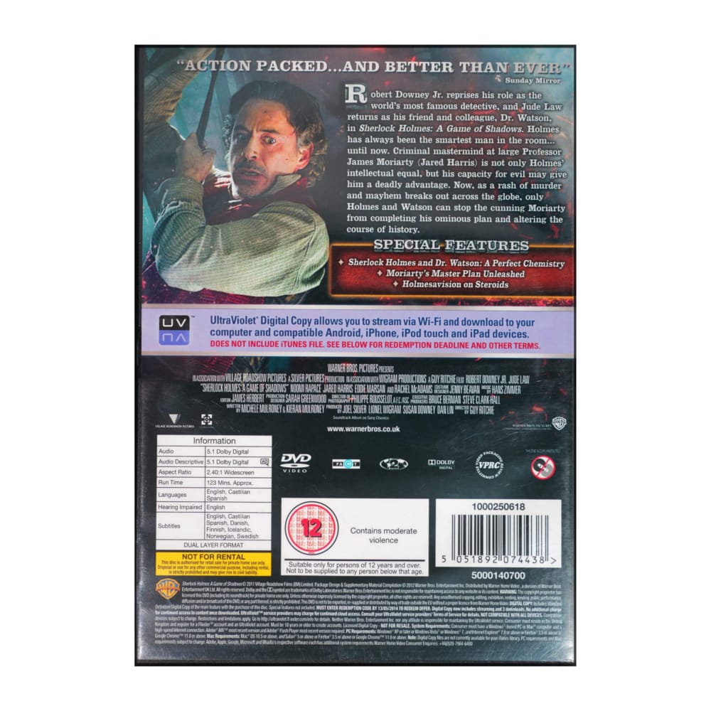Sherlock Holmes: A Game Of Shadows