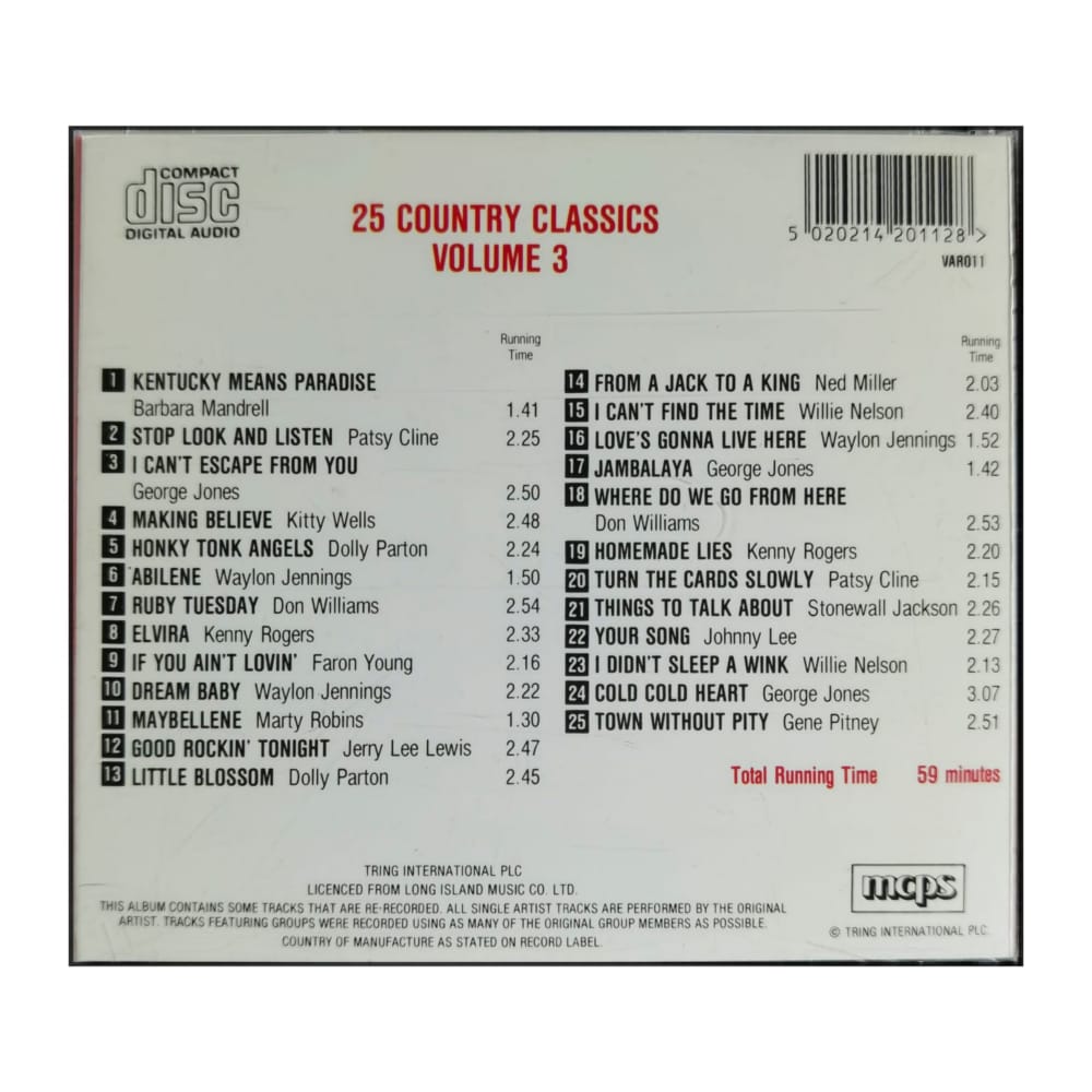 25 Country Classics V3