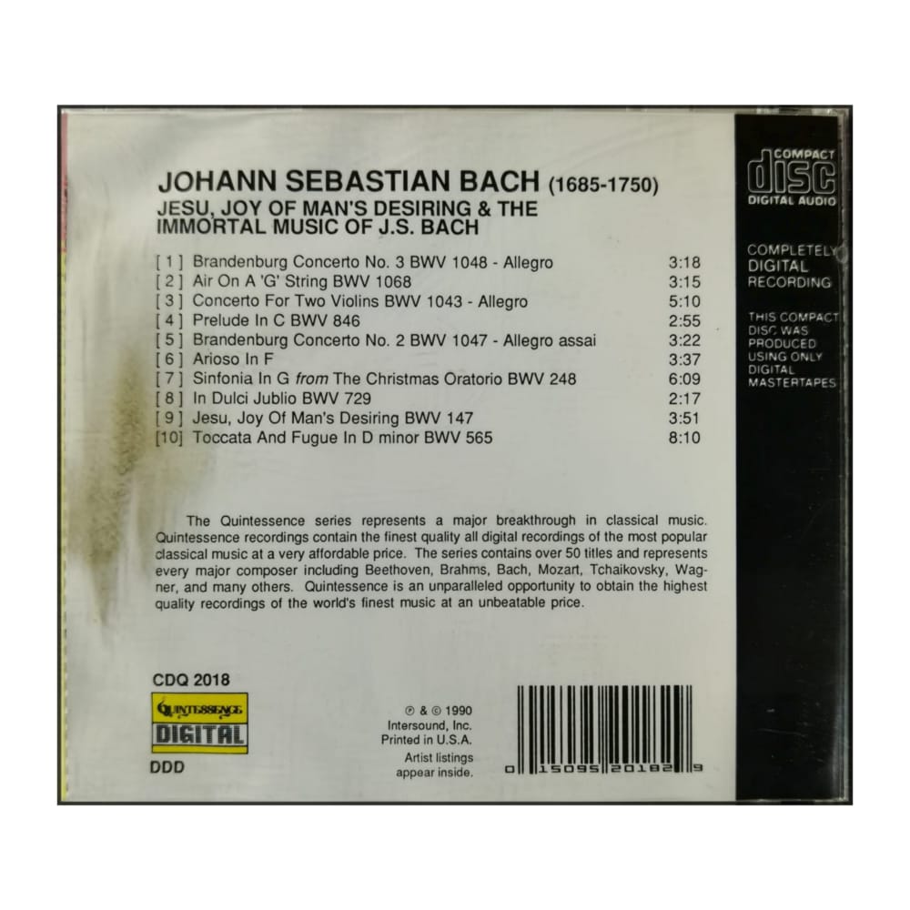 Johann Sebastian Bach: Jesu Joy Of Man'S Desiring