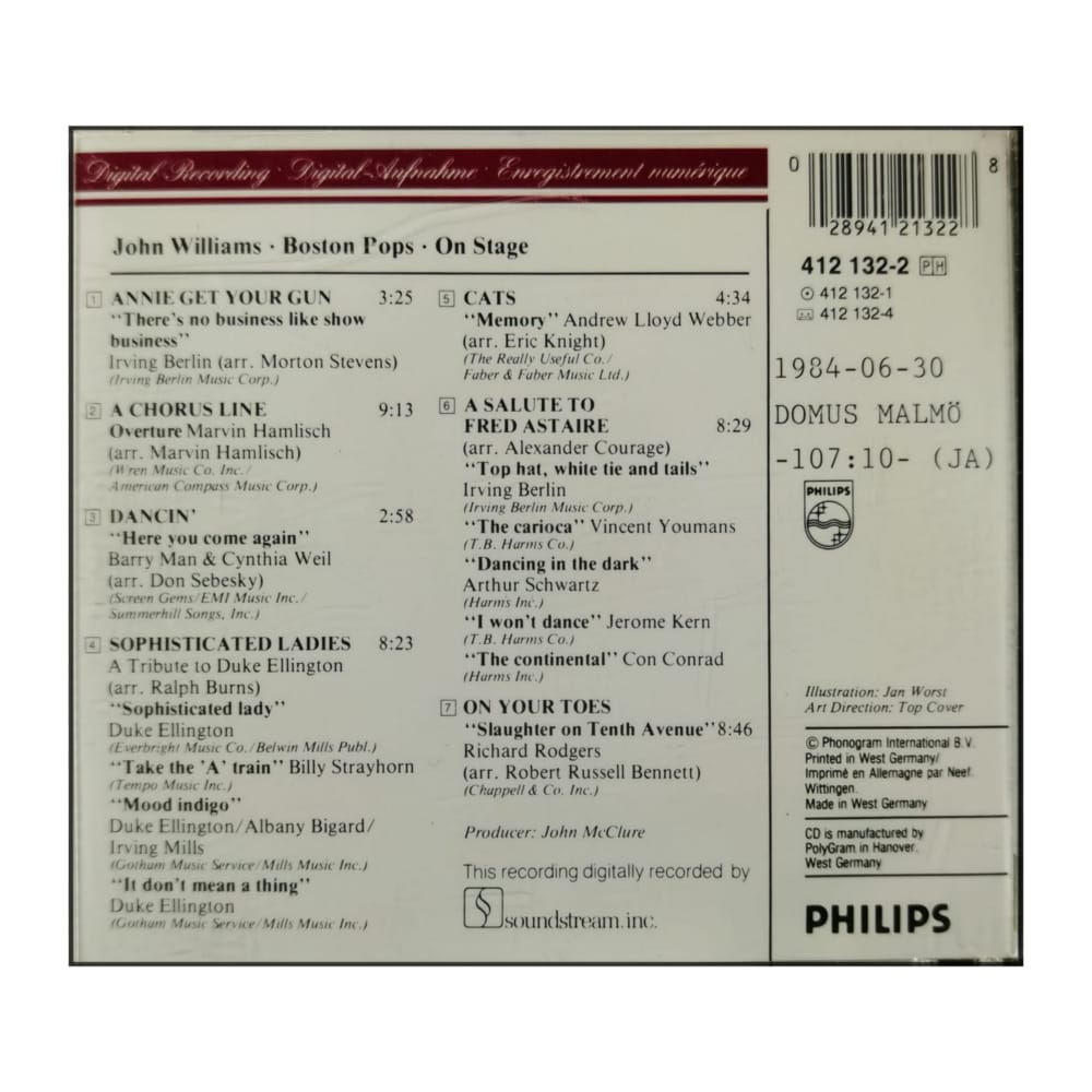 John Williams And The Boston Pops Orchestra Album: On Stage