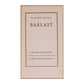 Elisabet Sjövall: Barlast