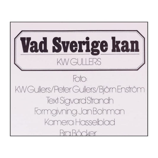 Sigvard Strandh: Vad Sverige Kan