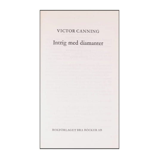 Victor Canning: Intrig Med Diamanter
