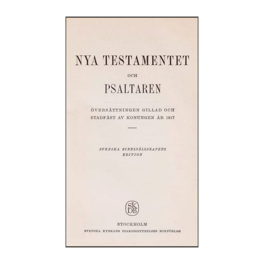 Nya Testamentet Och Psaltaren