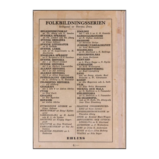 C. Bergener & H. G. Gardner: Engelska