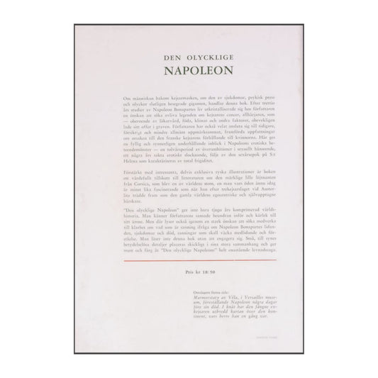 Lars F. Schrewelius: Den Olycklige Napoleon