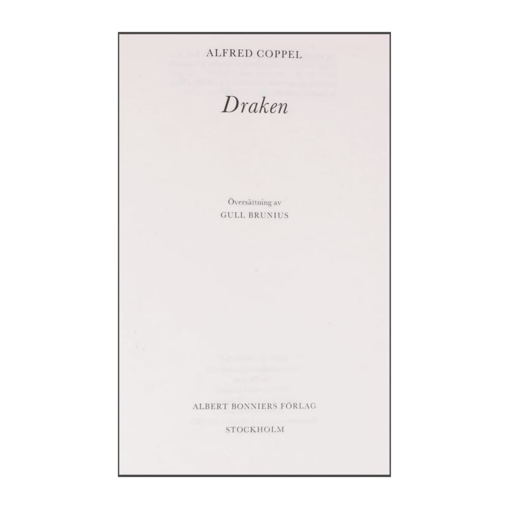 Alfred Coppel: Draken