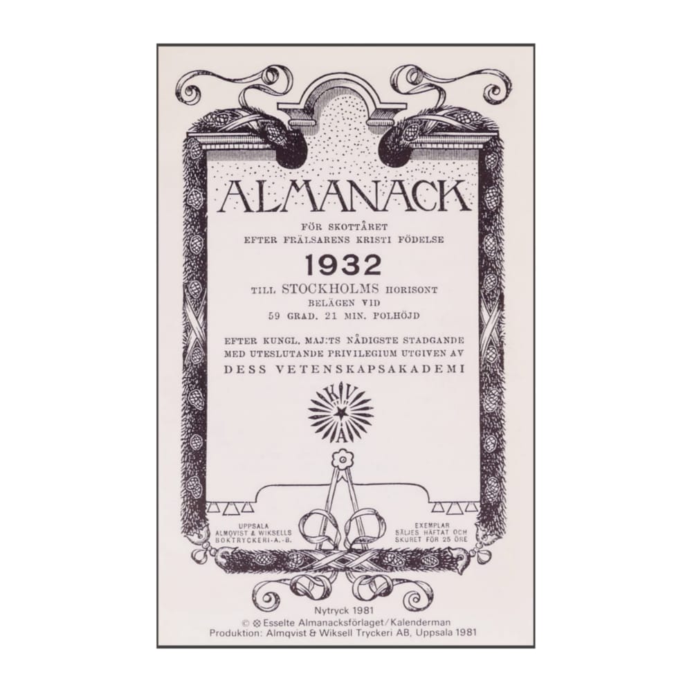 Almanacka 1932