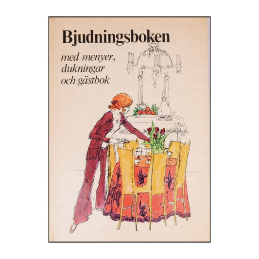 Bjudningsboken Med Menyer Dukningar Och Gästbok