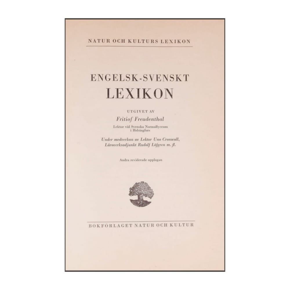 Engelsk-Svenskt Lexikon