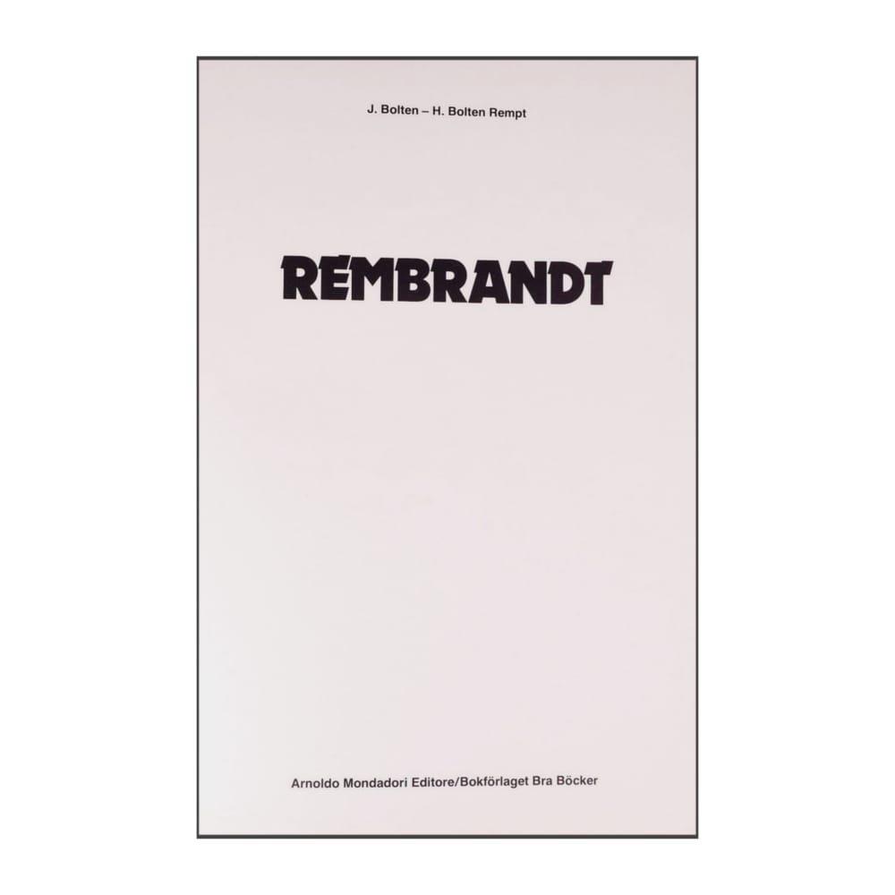 H. Bolten Rempt & J. Bolten: Rembrandt