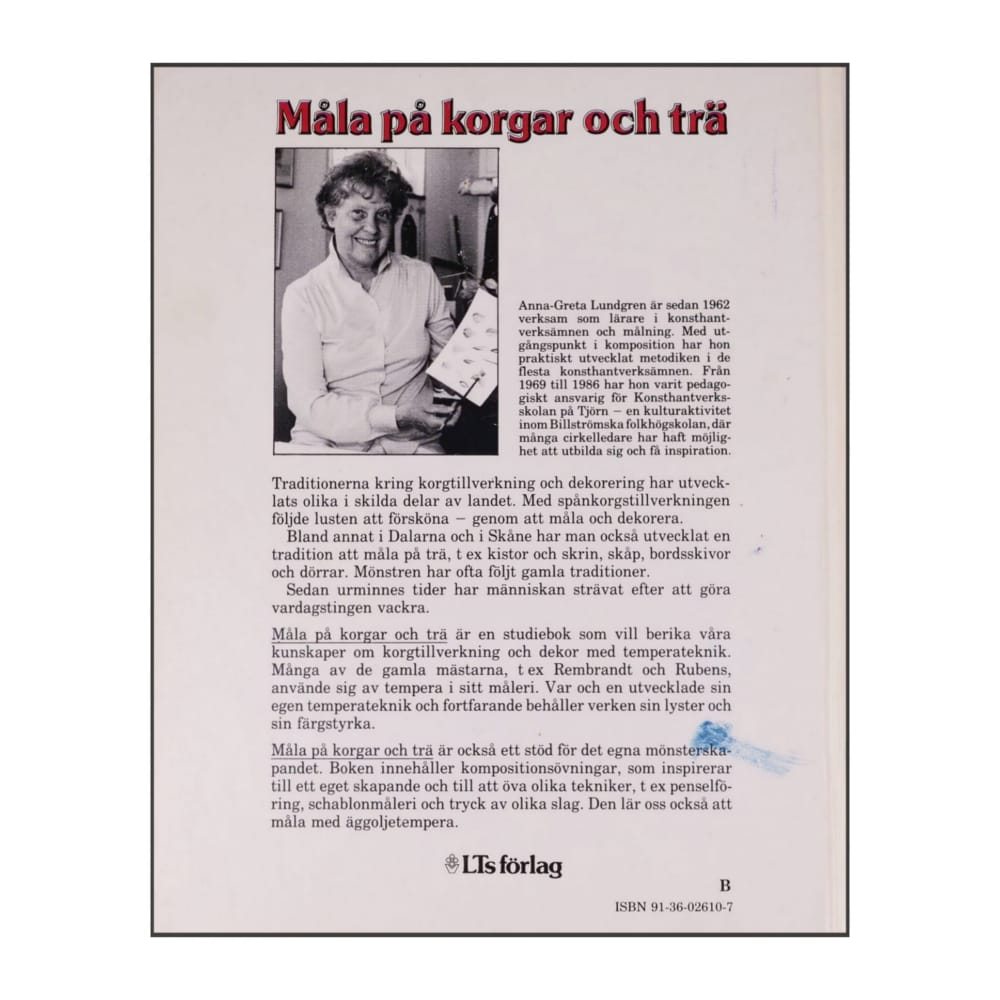 Anna-Greta Lundgren: Måla På Korgar Och Trä