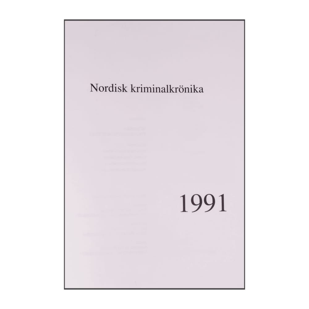 Nordisk Kriminalkrönika 1991