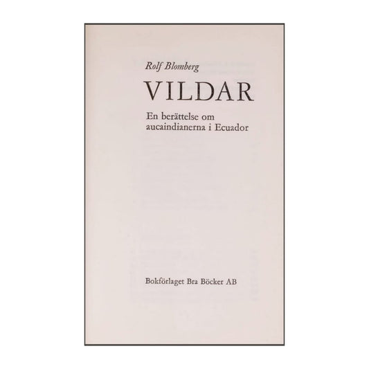 Rolf Blomberg: Vildar